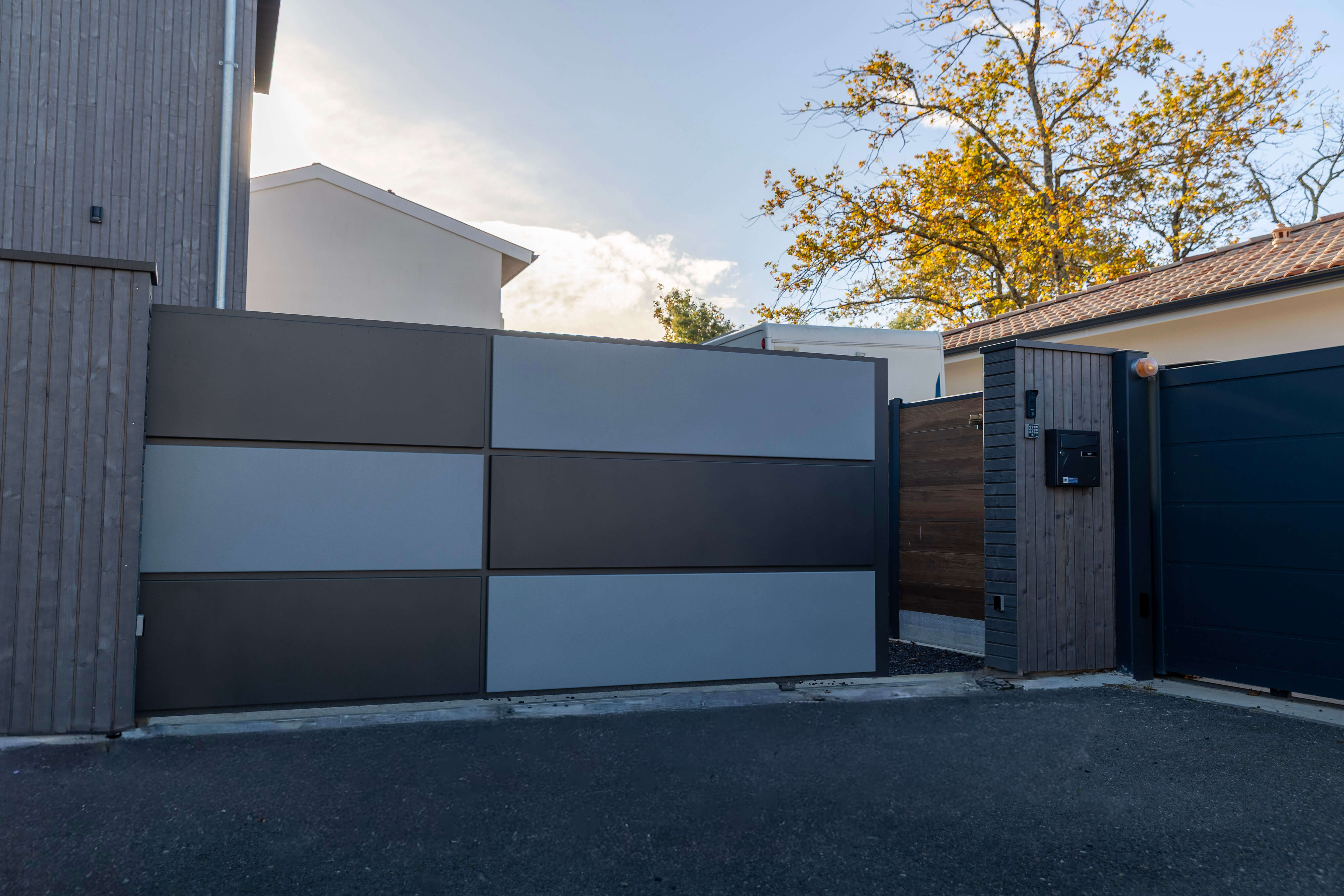 Portail aluminium coulissant motorisé KSM