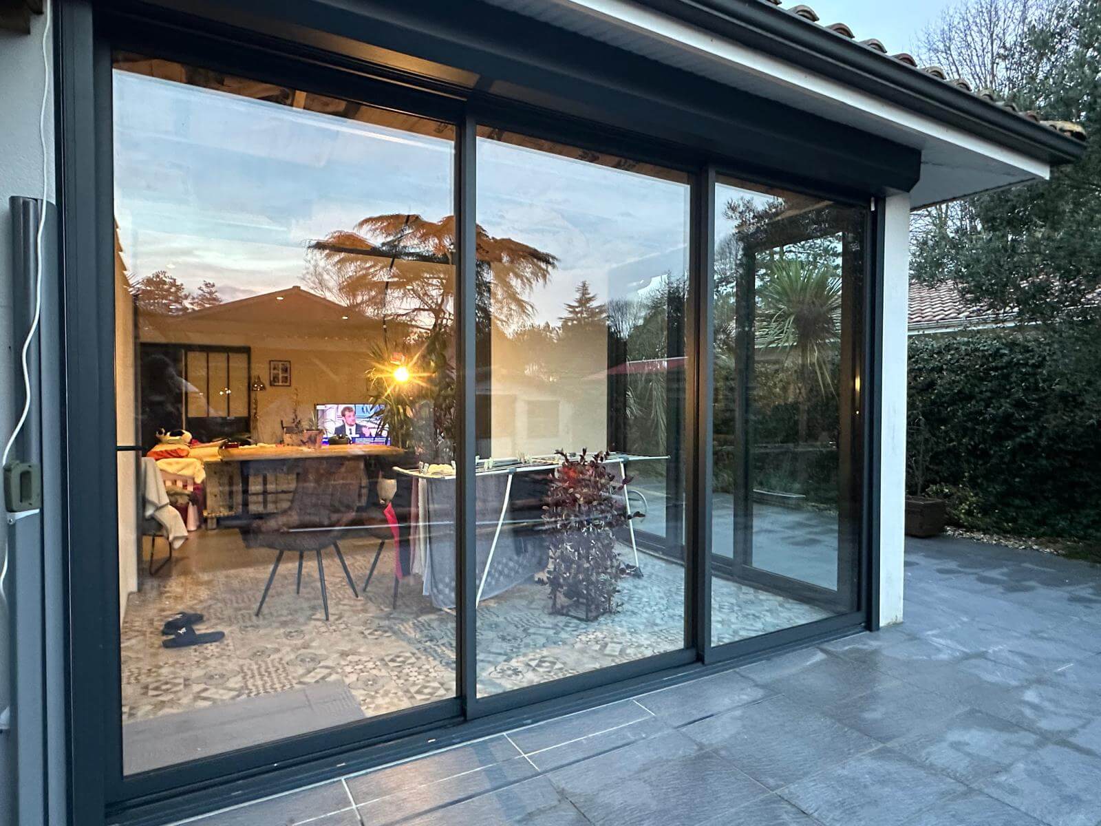 Baie vitrée PVC sur mesure